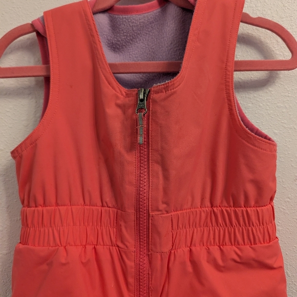 Columbia Toddler Buga Bibs Snowsuit Girl Ski Snowboard Neon Pink Purple - Picture 5 of 7